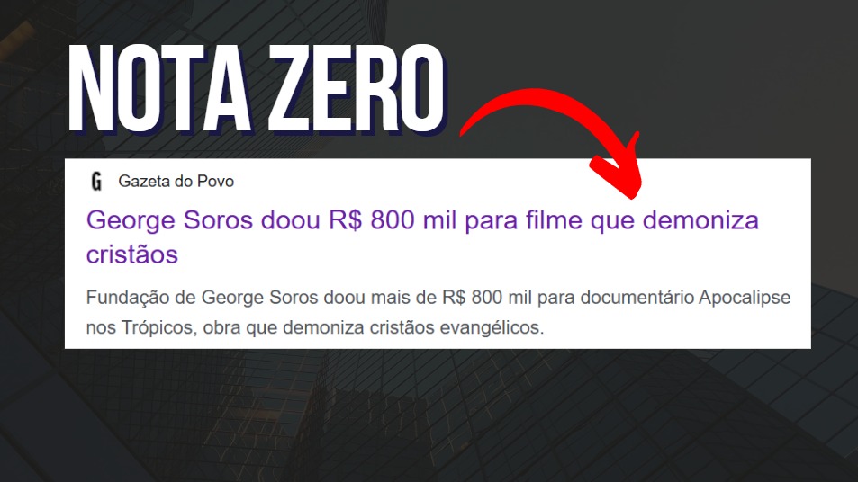Nota Zero: Para a Gazeta do Povo