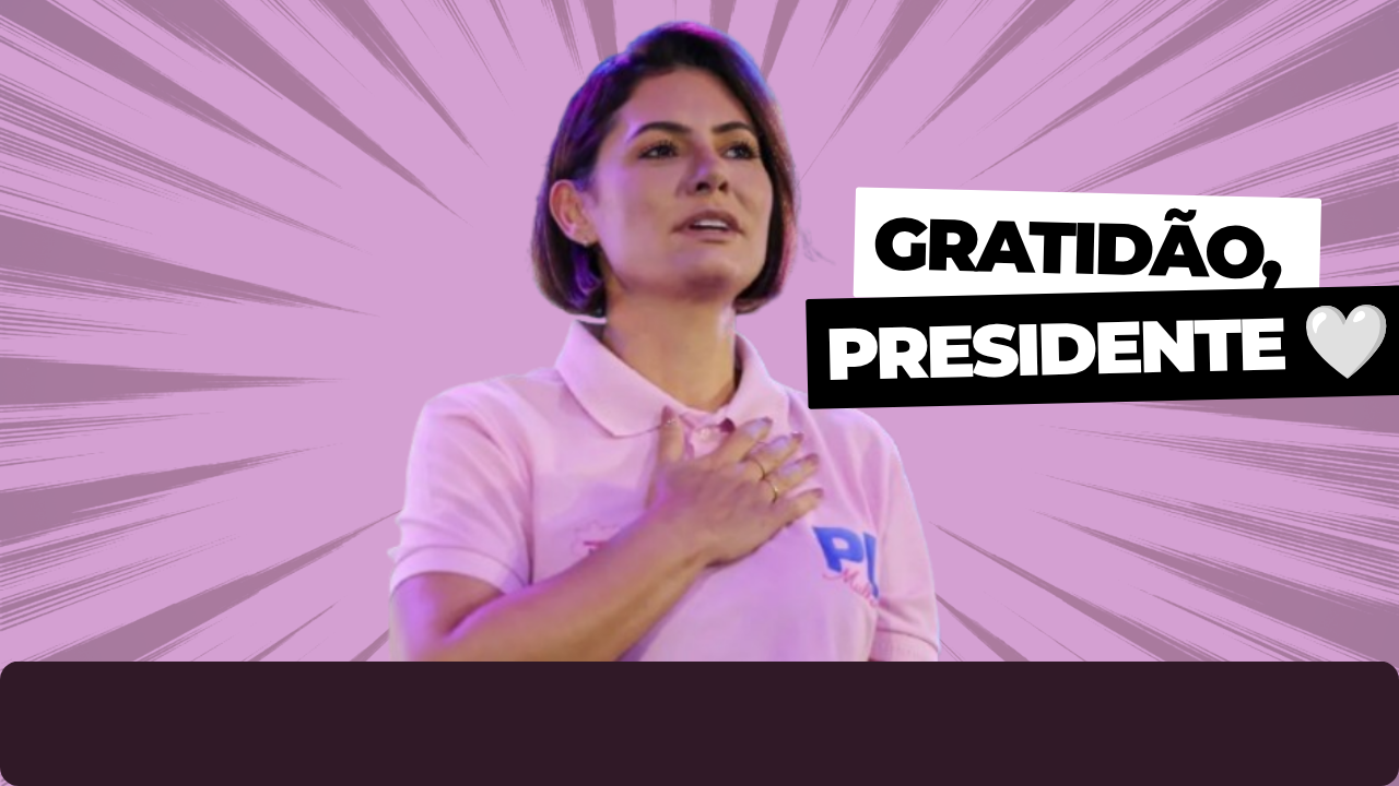 Michelle elogia medida de Lula e deixa a internet gag